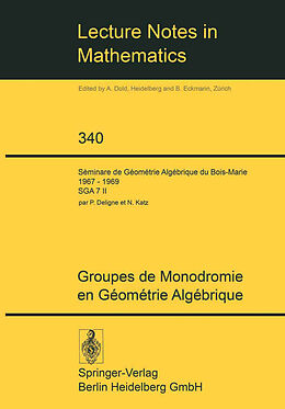 eBook (pdf) Groupes de Monodromie en Géométrie Algébrique de 