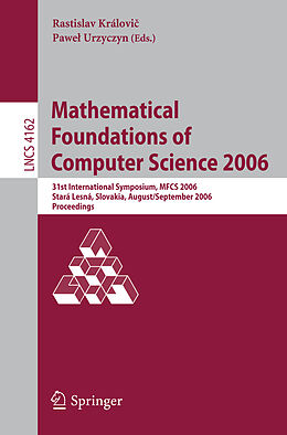 Kartonierter Einband Mathematical Foundations of Computer Science 2006 von 