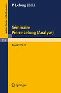 E-Book (pdf) Séminaire Pierre Lelong (Analyse) von 