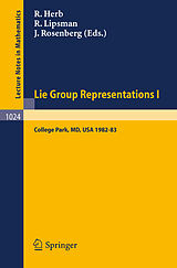 eBook (pdf) Lie Group Representations I de 