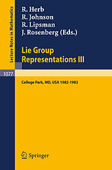 eBook (pdf) Lie Group Representations III de 