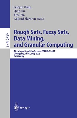 E-Book (pdf) Rough Sets, Fuzzy Sets, Data Mining, and Granular Computing von 