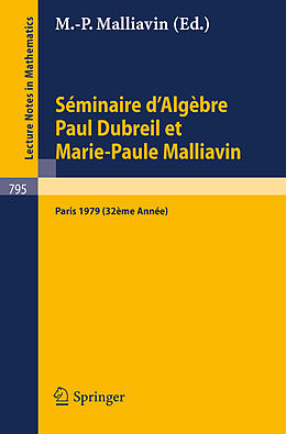 E-Book (pdf) Séminaire d'Algèbre Paul Dubreil et Marie-Paule Malliavin von 