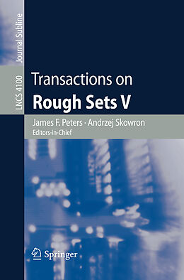 Kartonierter Einband Transactions on Rough Sets V von 