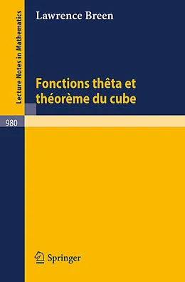 E-Book (pdf) Fonctions theta et theoreme du cube von L. Breen