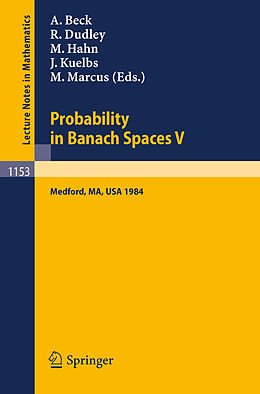 E-Book (pdf) Probability in Banach Spaces V von 