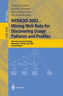 E-Book (pdf) WEBKDD 2002 - Mining Web Data for Discovering Usage Patterns and Profiles von 