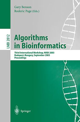 eBook (pdf) Algorithms in Bioinformatics de 