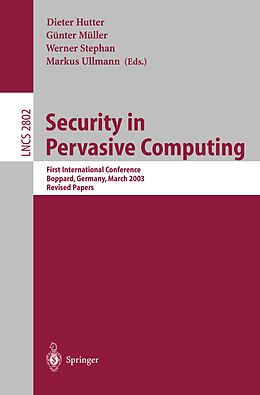 E-Book (pdf) Security in Pervasive Computing von 