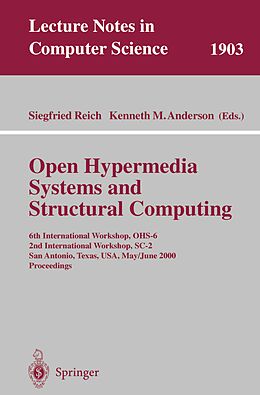 E-Book (pdf) Open Hypermedia Systems and Structural Computing von 