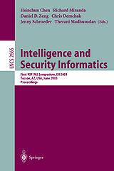 Couverture cartonnée Intelligence and Security Informatics de 