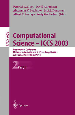 Kartonierter Einband Computational Science - ICCS 2003 von 