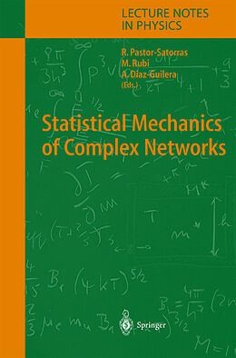 Fester Einband Statistical Mechanics of Complex Networks von 