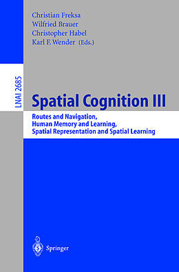 Kartonierter Einband Spatial Cognition III von 
