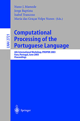 Kartonierter Einband Computational Processing of the Portuguese Language von 
