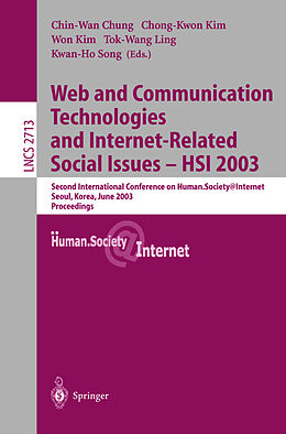 Kartonierter Einband Web Communication Technologies and Internet-Related Social Issues - HSI 2003 von 