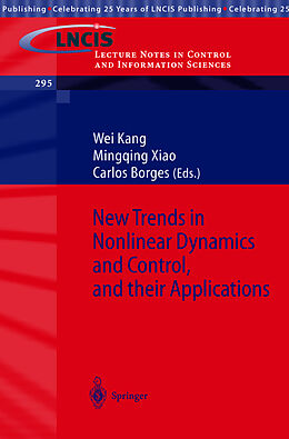 Kartonierter Einband New Trends in Nonlinear Dynamics and Control, and their Applications von 