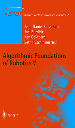 Fester Einband Algorithmic Foundations of Robotics V. Pt.V von 