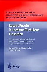 Fester Einband Recent Results in Laminar-Turbulent Transition von 