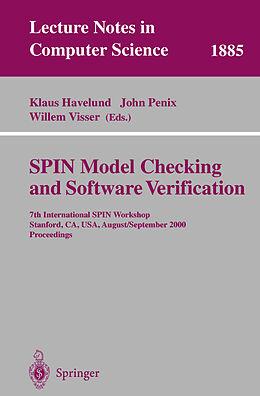Kartonierter Einband SPIN Model Checking and Software Verification von 