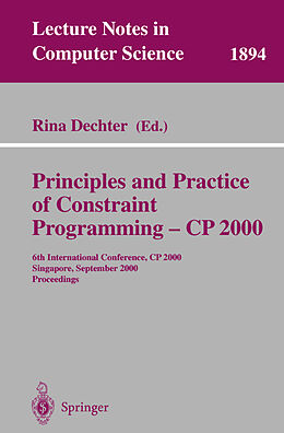 Kartonierter Einband Principles and Practice of Constraint Programming - CP 2000 von 