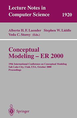 Kartonierter Einband Conceptual Modeling - ER 2000 von 