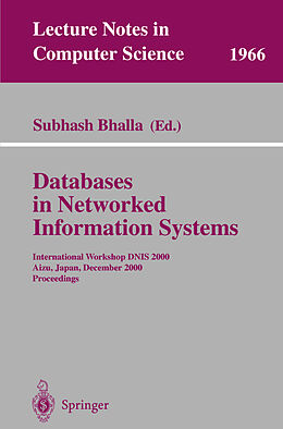 Kartonierter Einband Databases in Networked Information Systems von 