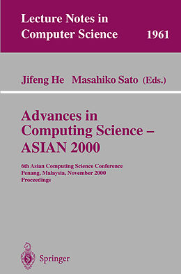 Kartonierter Einband Advances in Computing Science - ASIAN 2000 von 