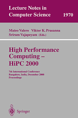 Kartonierter Einband High Performance Computing - HiPC 2000 von 
