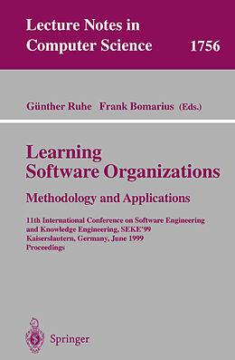 Kartonierter Einband Learning Software Organizations: Methodology and Applications von 