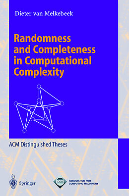 Kartonierter Einband Randomness and Completeness in Computational Complexity von Dieter van Melkebeek