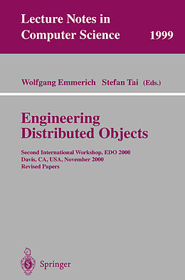 Couverture cartonnée Engineering Distributed Objects de 