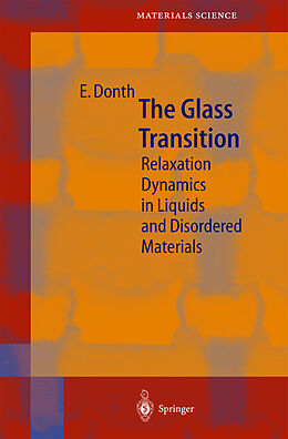 Livre Relié The Glass Transition de E. Donth