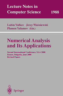 Couverture cartonnée Numerical Analysis and Its Applications de 