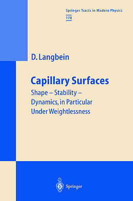 Livre Relié Capillary Surfaces de Dieter W. Langbein