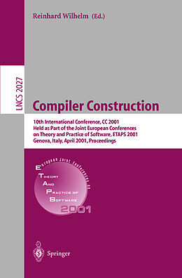 Kartonierter Einband Compiler Construction von Reinhard Wilhelm