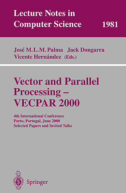 Kartonierter Einband Vector and Parallel Processing - VECPAR 2000 von 