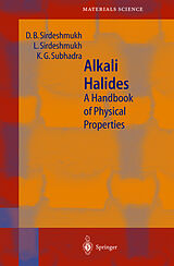 Livre Relié Alkali Halides de D.B. Sirdeshmukh, L. Sirdeshmukh, K.G. Subhadra