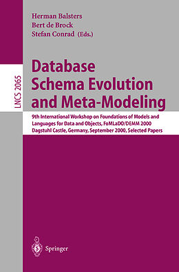 Kartonierter Einband Database Schema Evolution and Meta-Modeling von 