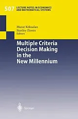 Kartonierter Einband Multiple Criteria Decision Making in the New Millennium von