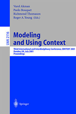 Kartonierter Einband Modeling and Using Context von 