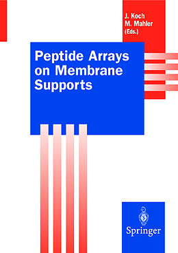 Couverture cartonnée Peptide Arrays on Membrane Supports de 