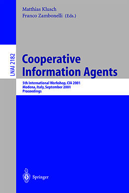 Kartonierter Einband Cooperative Information Agents V von 