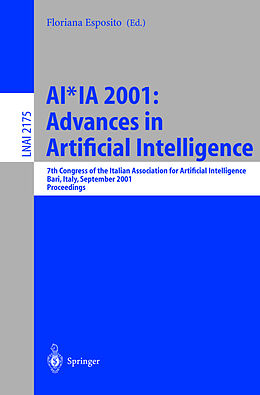 Kartonierter Einband AI*IA 2001: Advances in Artificial Intelligence von 