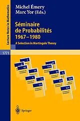 Kartonierter Einband Séminaire de Probabilités 1967-1980 von 