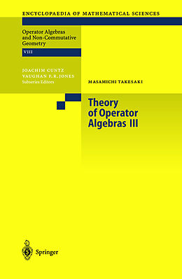 Fester Einband Theory of Operator Algebras III von Masamichi Takesaki