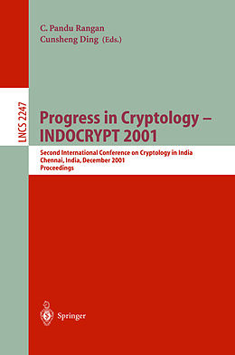 Kartonierter Einband Progress in Cryptology - INDOCRYPT 2001 von 