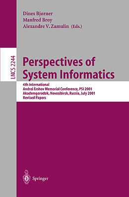 Kartonierter Einband Perspectives of System Informatics von 