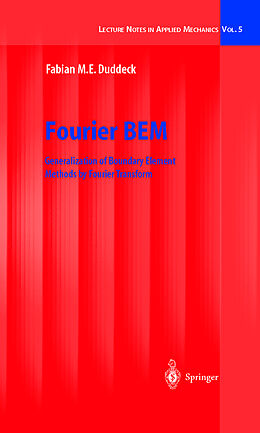 Livre Relié Fourier BEM de Fabian M.E. Duddeck