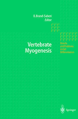 Livre Relié Vertebrate Myogenesis de 
